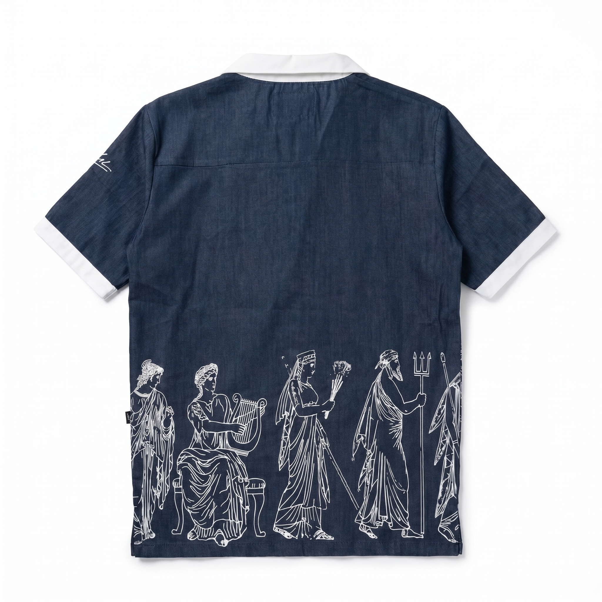 Malaabis — Olympus Navy Camp Collar Shirt | Greek Gods Edition