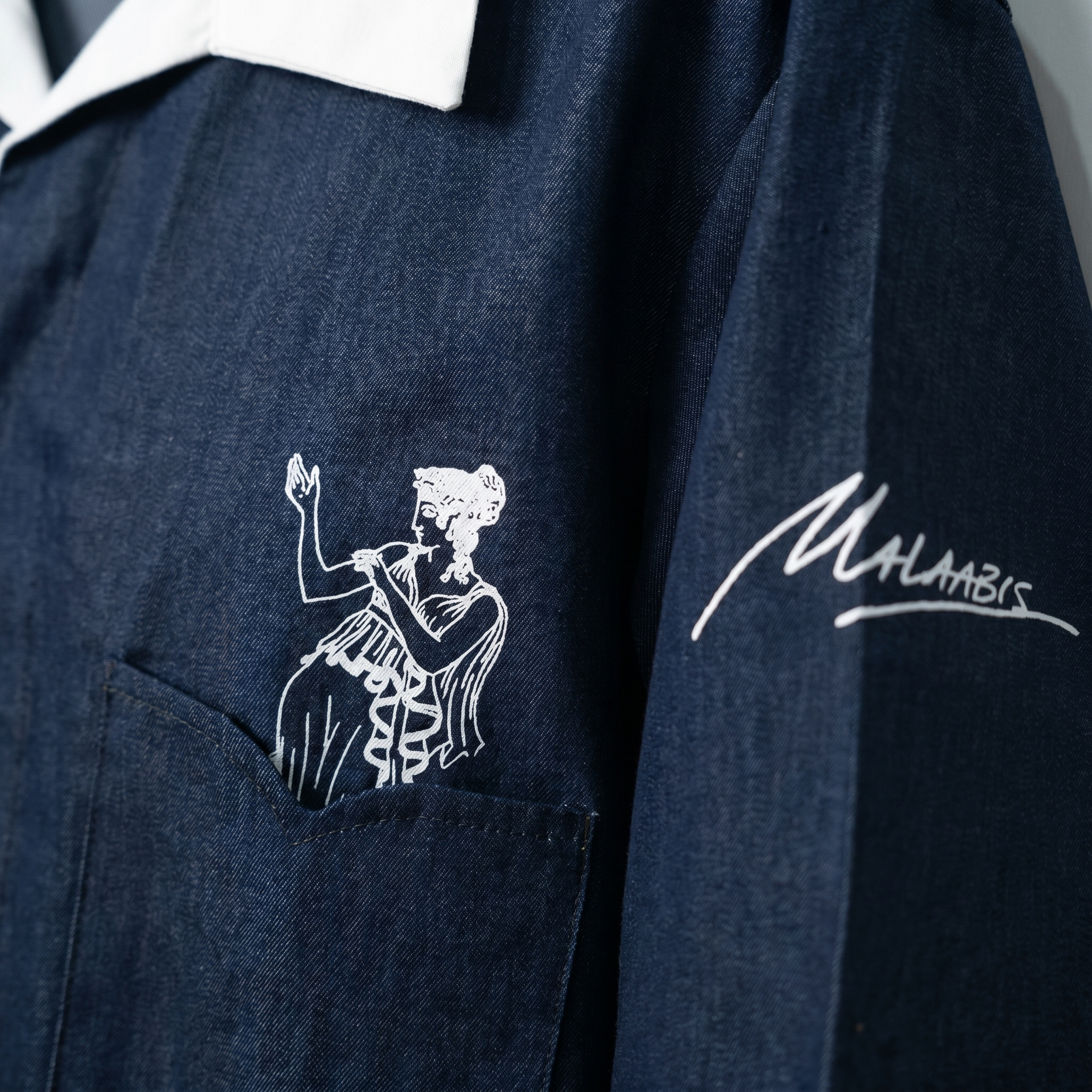 Malaabis — Olympus Navy Camp Collar Shirt | Greek Gods Edition