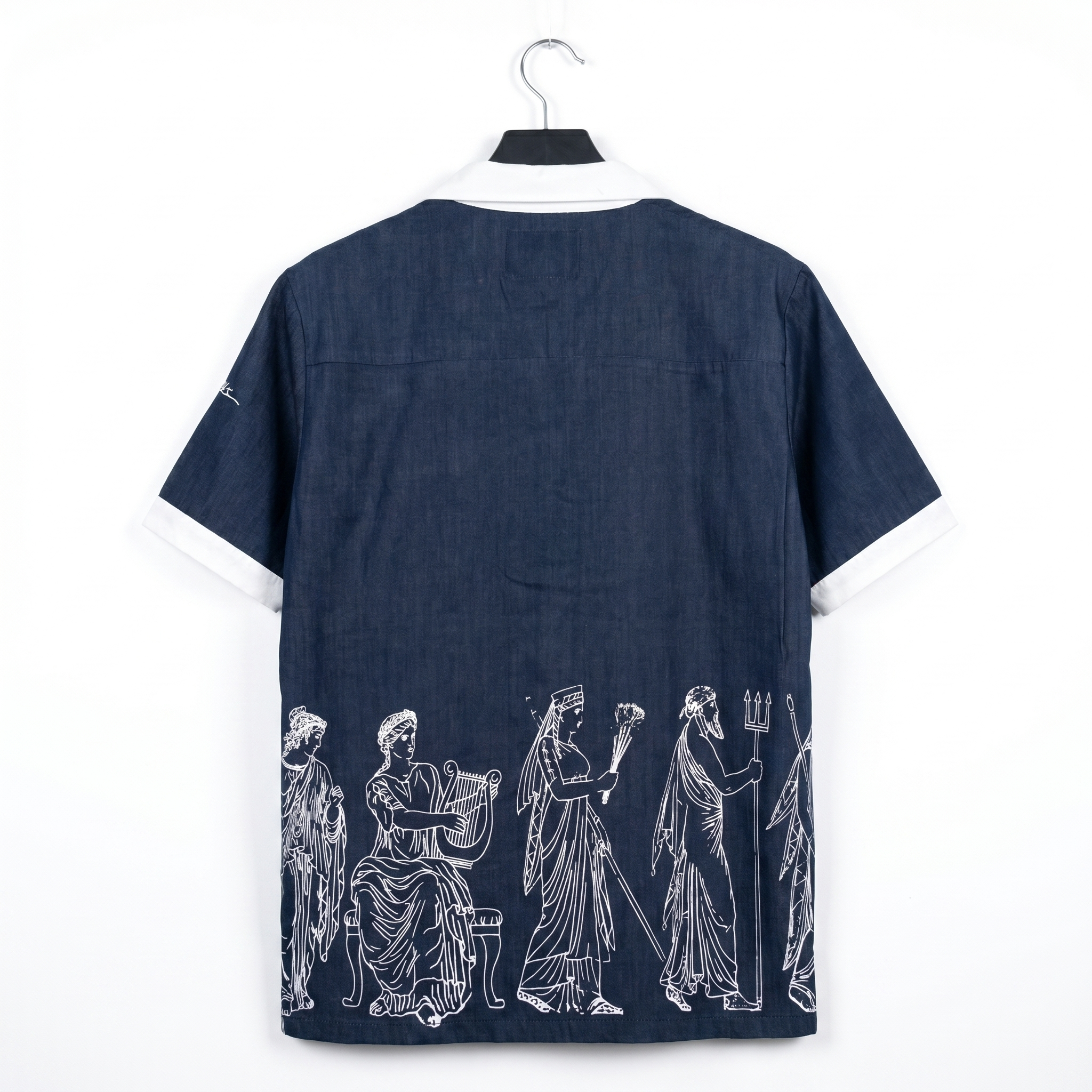 Malaabis — Olympus Navy Camp Collar Shirt | Greek Gods Edition