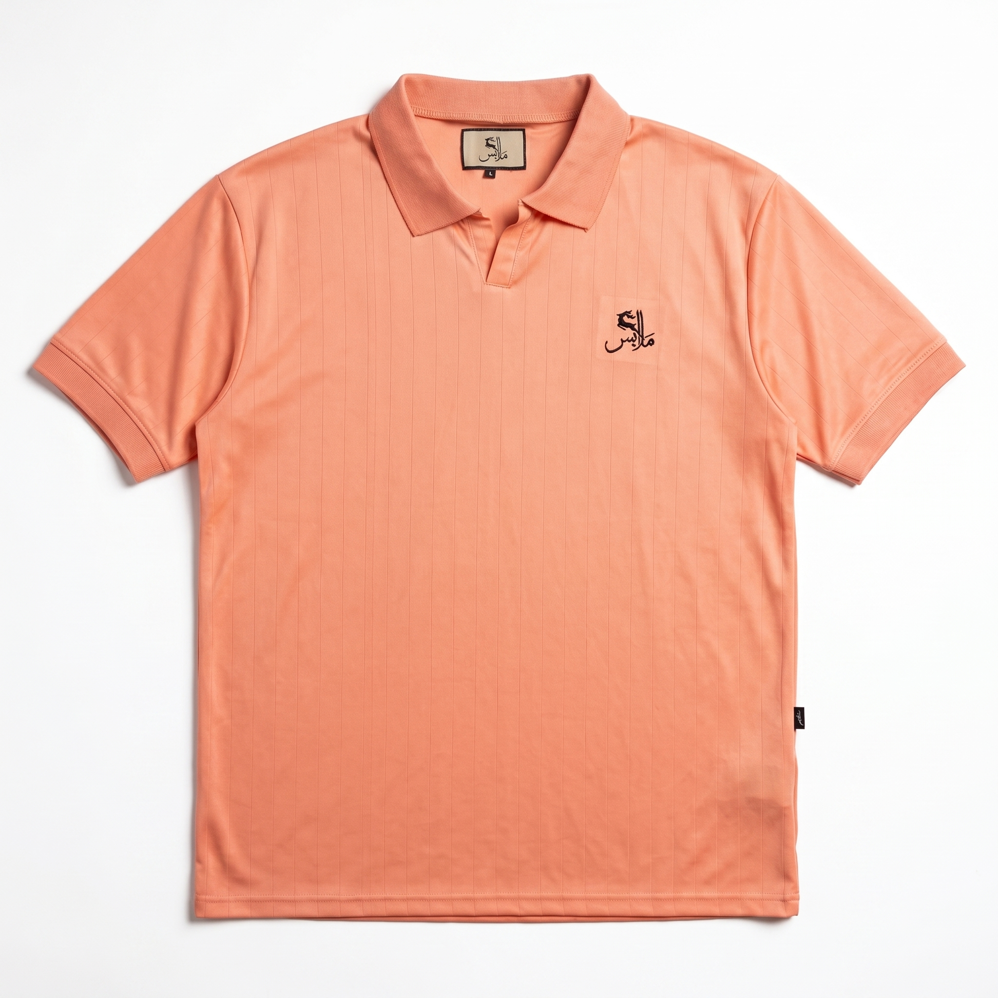 Pinstripe Polo – Fajar (Peach) | Malaabis
