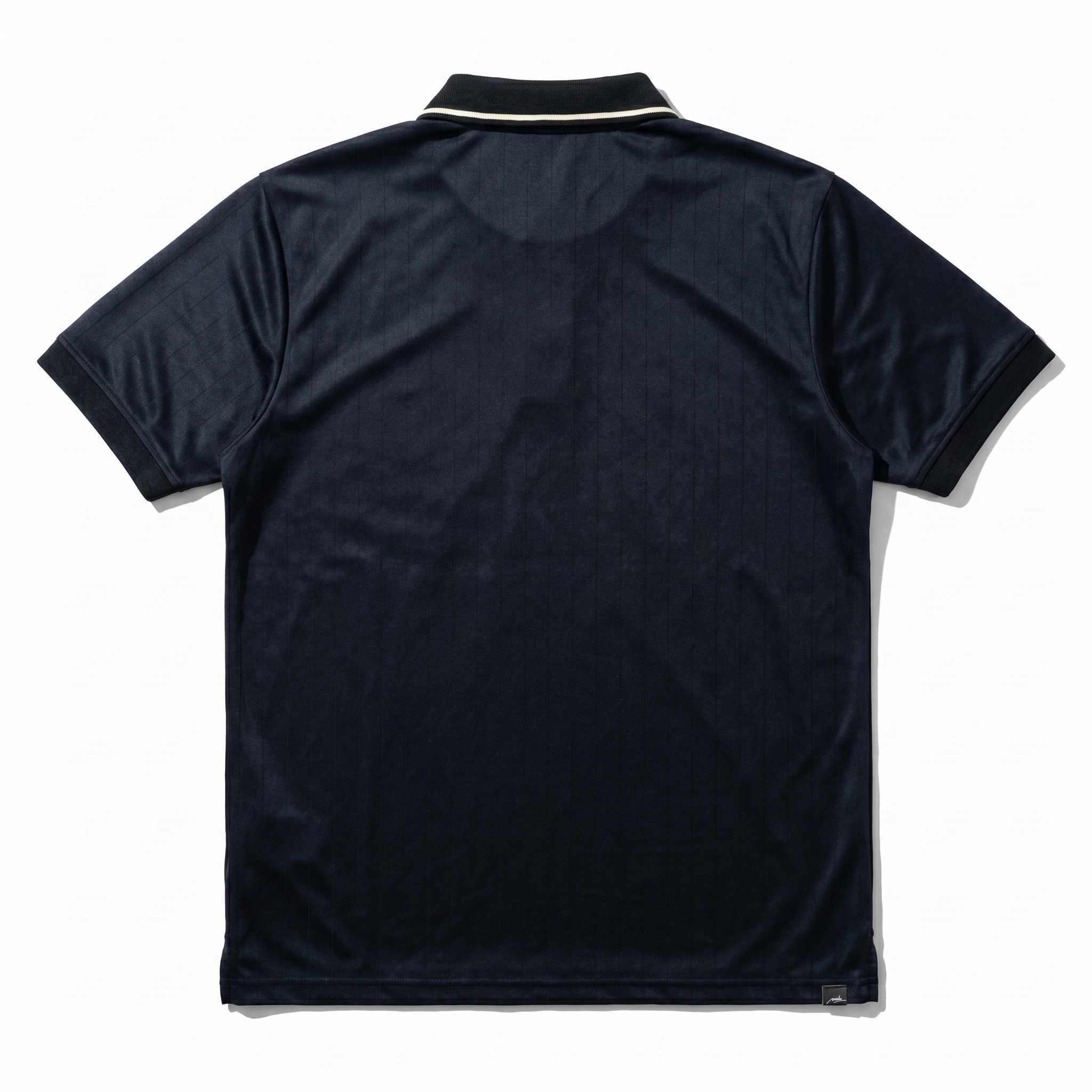 Pinstripe Polo – Layl (Black) | Malaabis