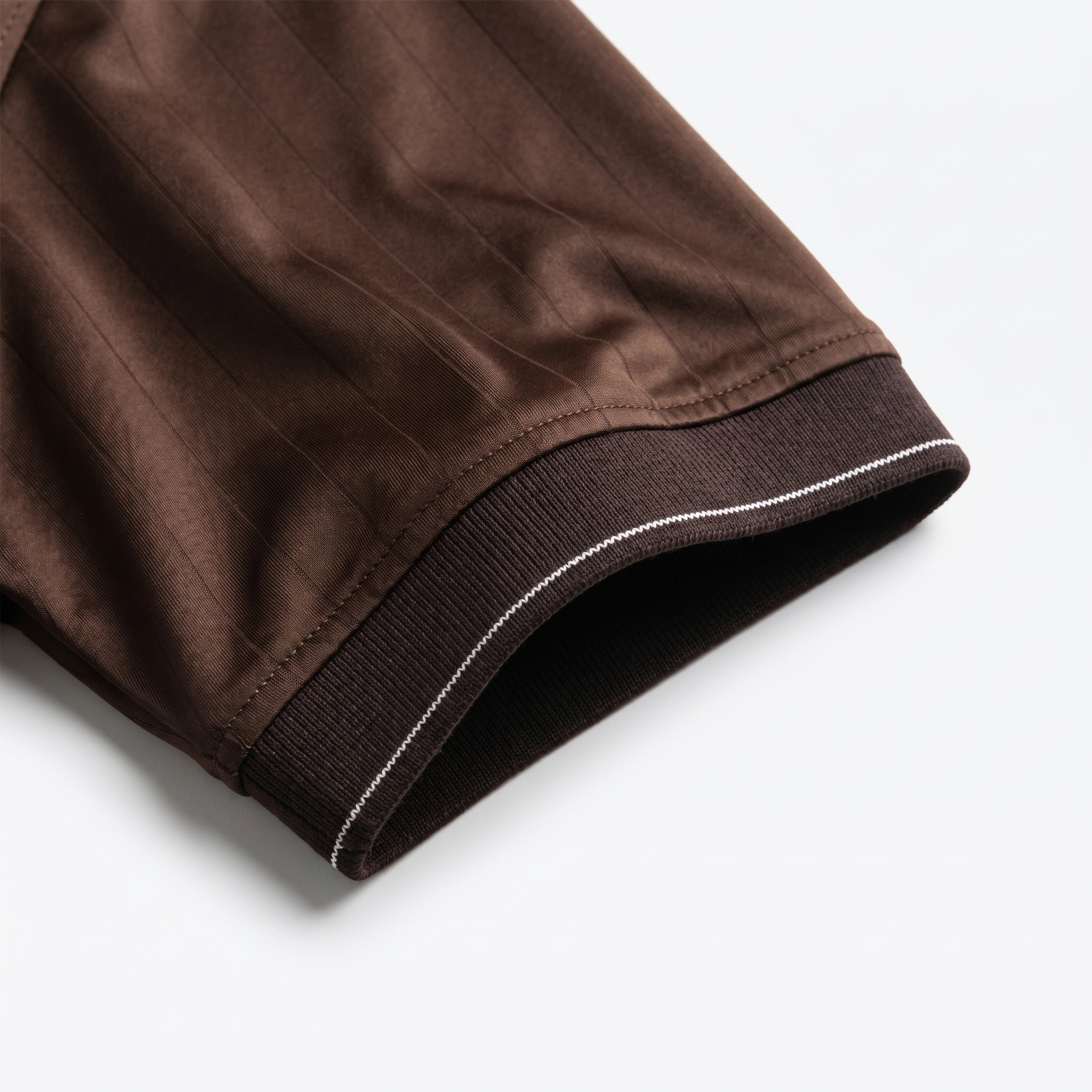 Pinstripe Polo – Oud (Brown) | Malaabis