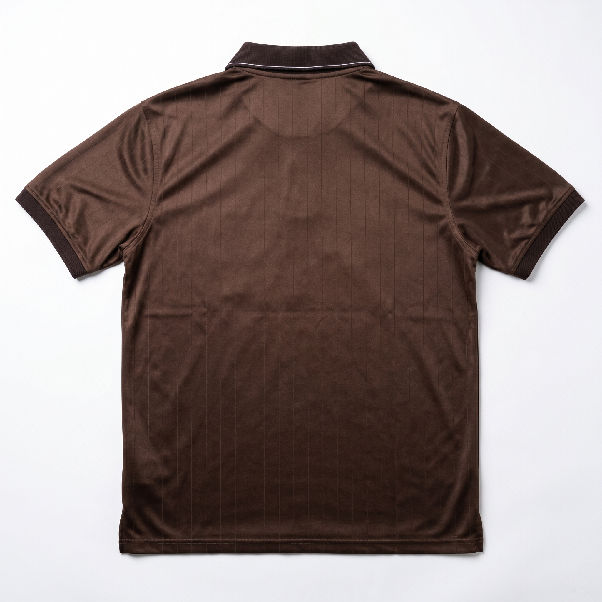 Pinstripe Polo – Oud (Brown) | Malaabis