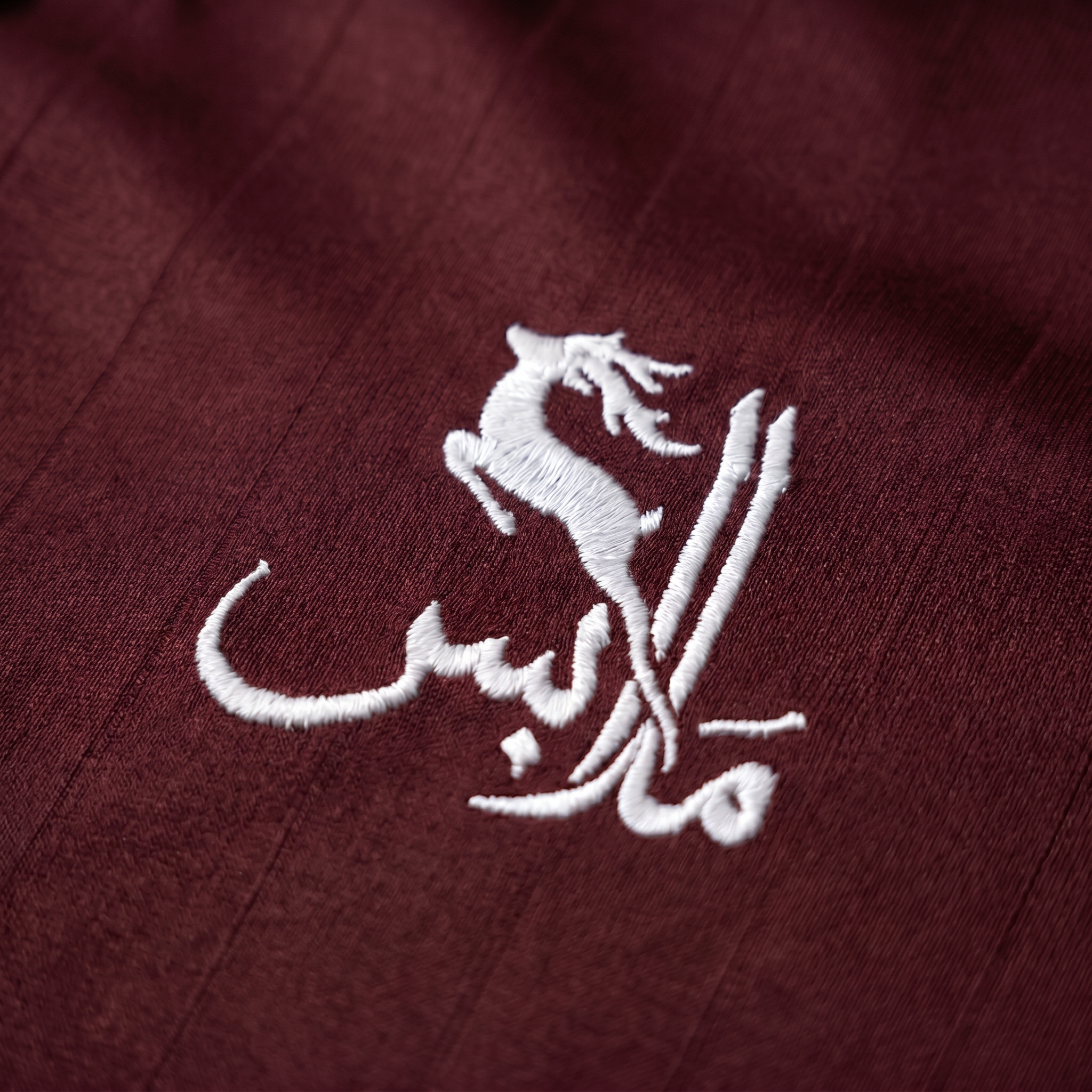 Pinstripe Polo – Rummaan (Maroon) | Malaabis