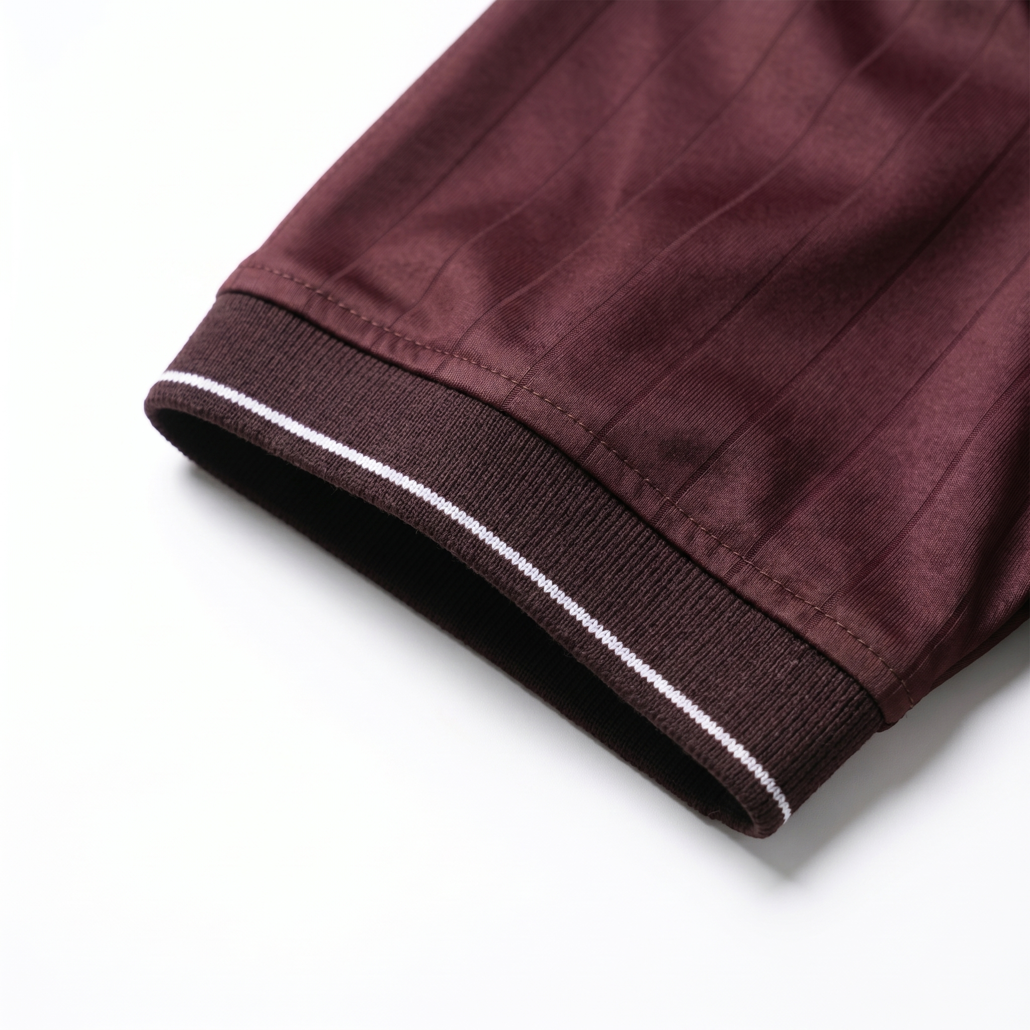 Pinstripe Polo – Rummaan (Maroon) | Malaabis