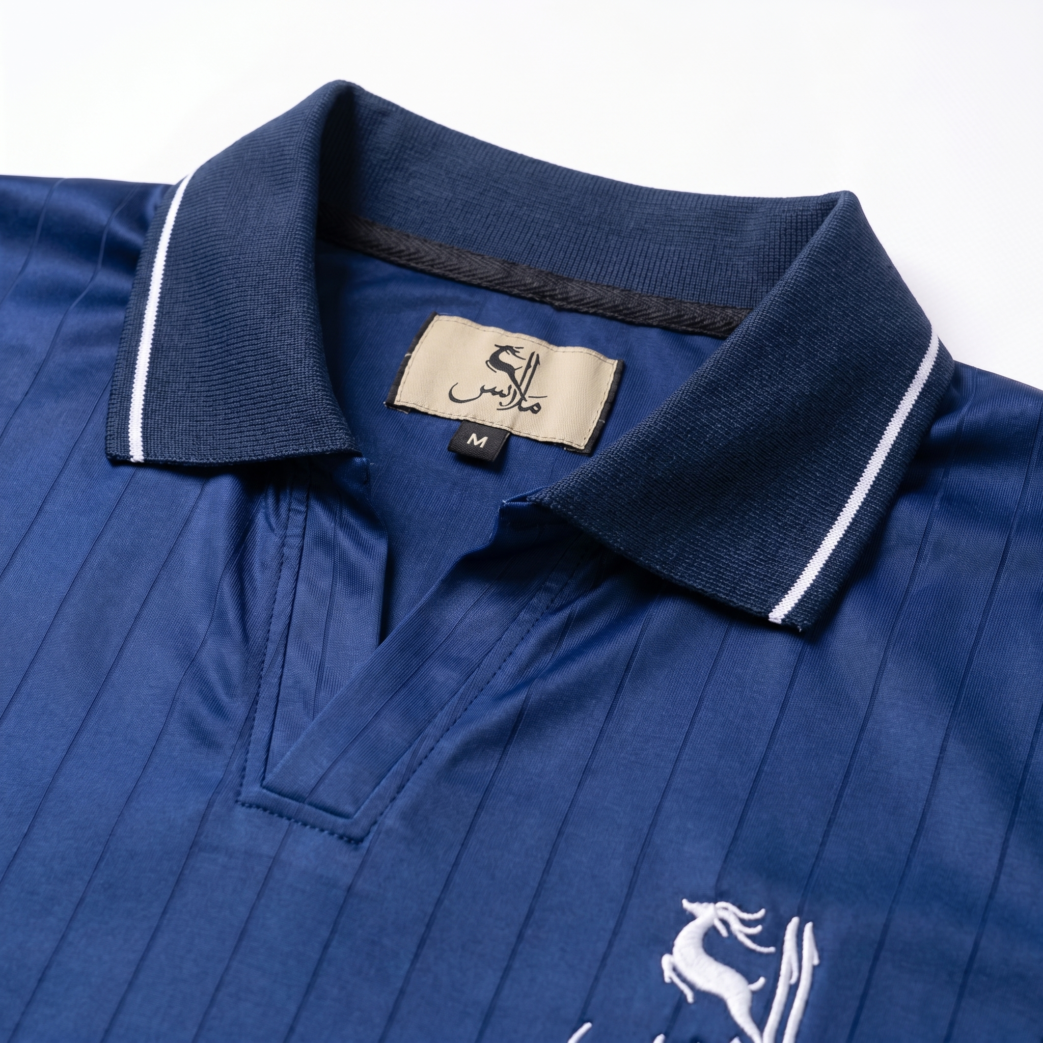 Pinstripe Polo – Bahr (Blue) | Malaabis