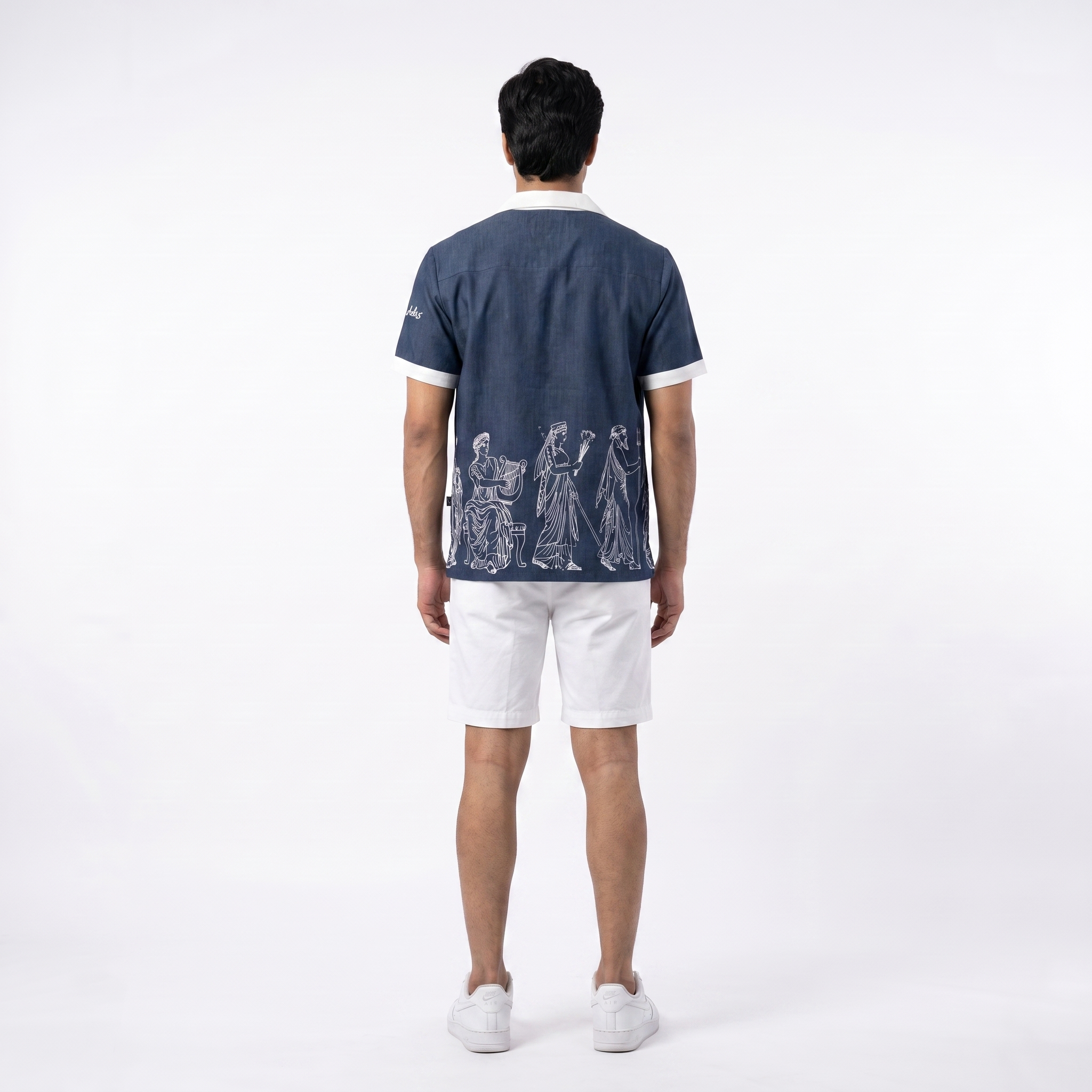 Malaabis — Olympus Navy Camp Collar Shirt | Greek Gods Edition