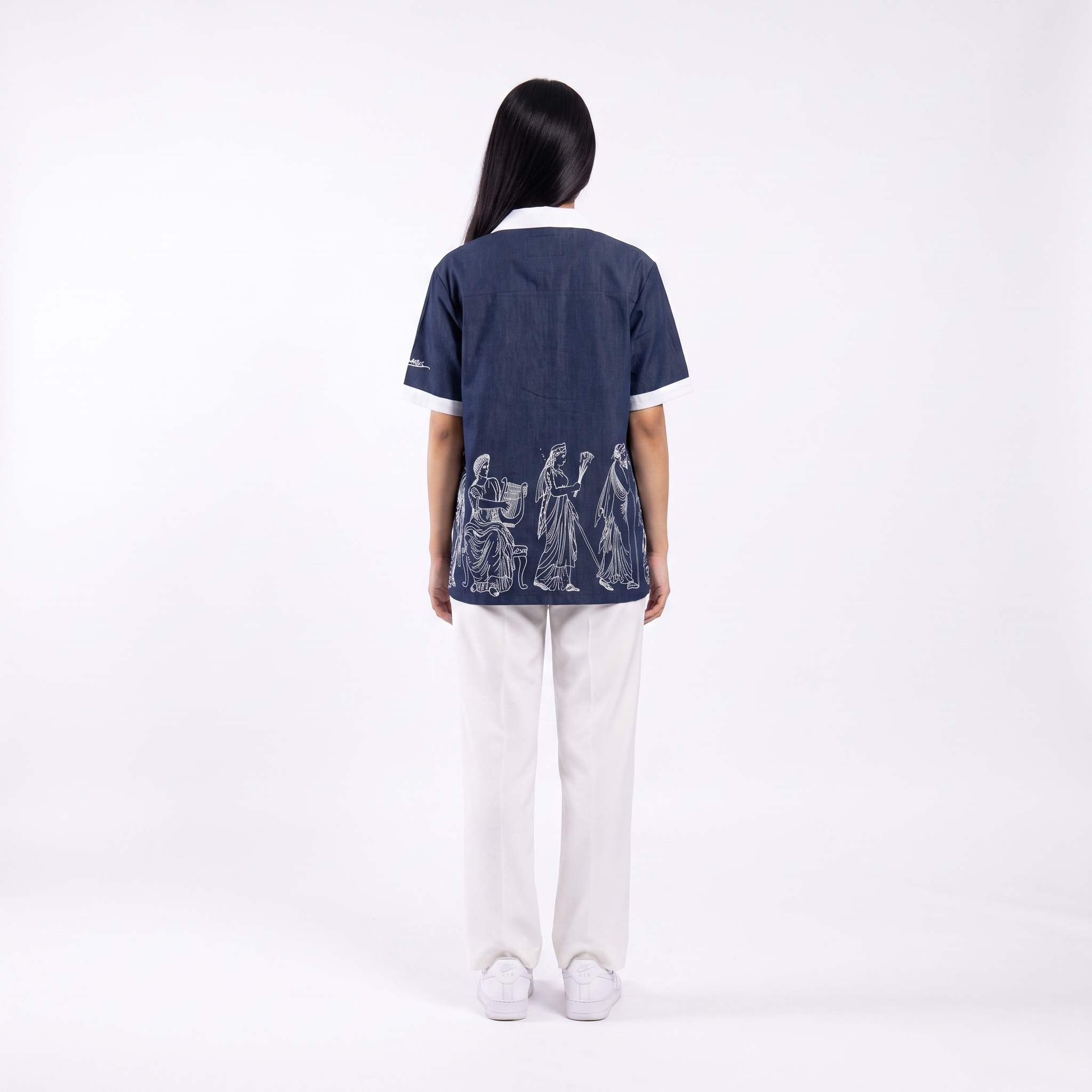 Malaabis — Olympus Navy Camp Collar Shirt | Greek Gods Edition
